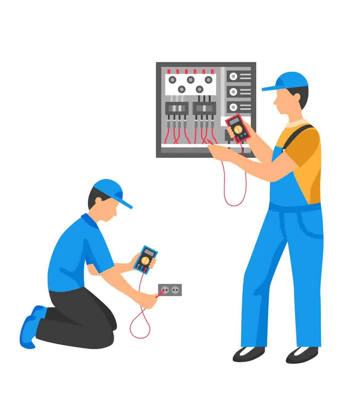 Rolf Janßen - Elektroservice - Electric People Decorative Icons Set