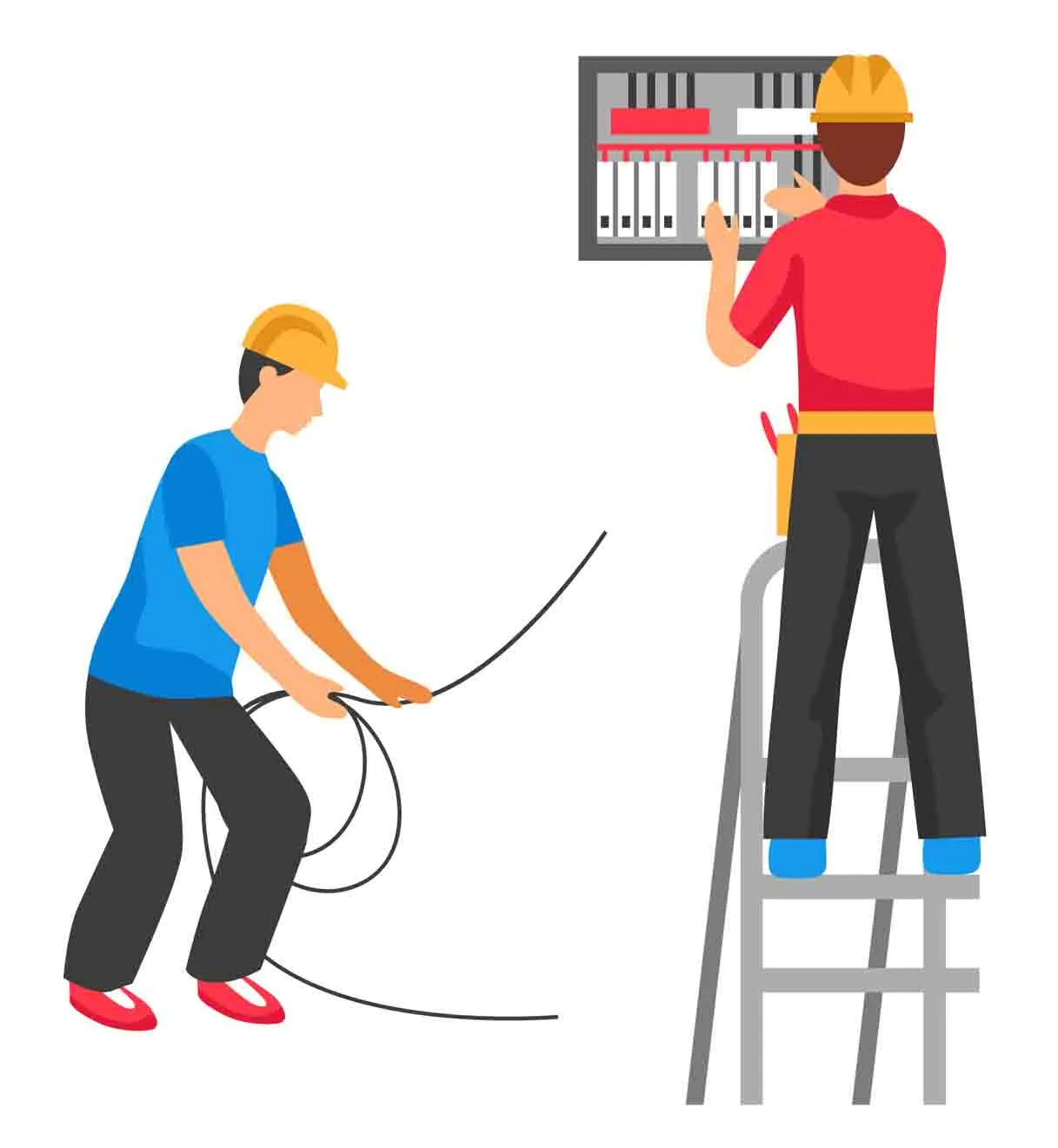 Rolf Janßen - Elektroservice - Electric People Decorative Icons Set