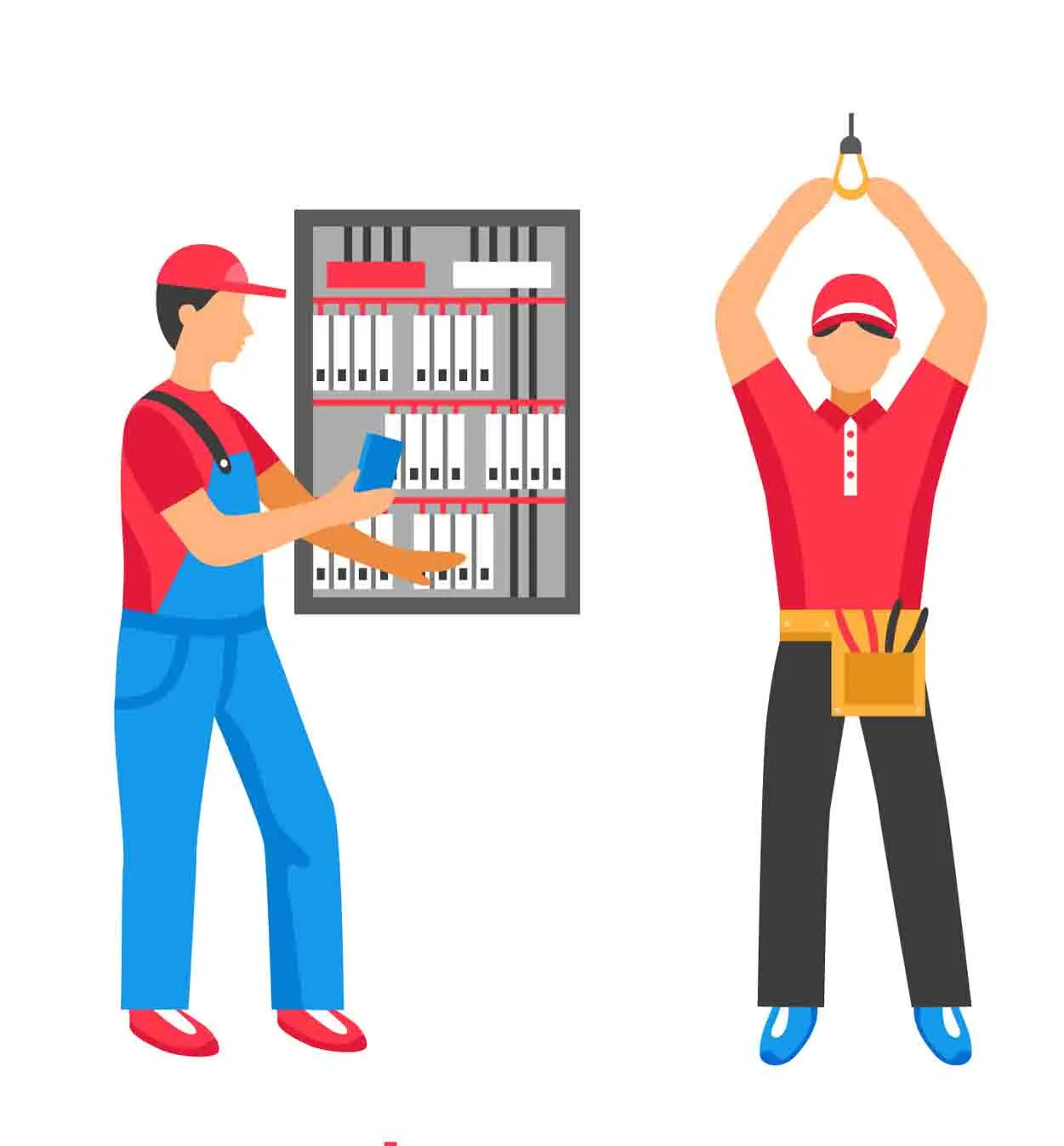 Rolf Janßen - Elektroservice - Electric People Decorative Icons Set